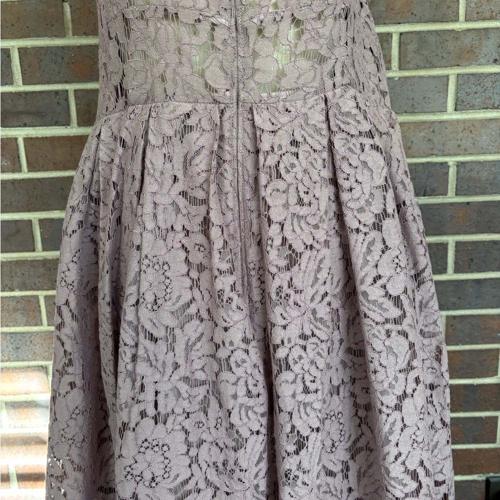 ASOS Lace Spaghetti Strap Midi Dress in Mauve lavender Size 12 - Picture 10 of 12